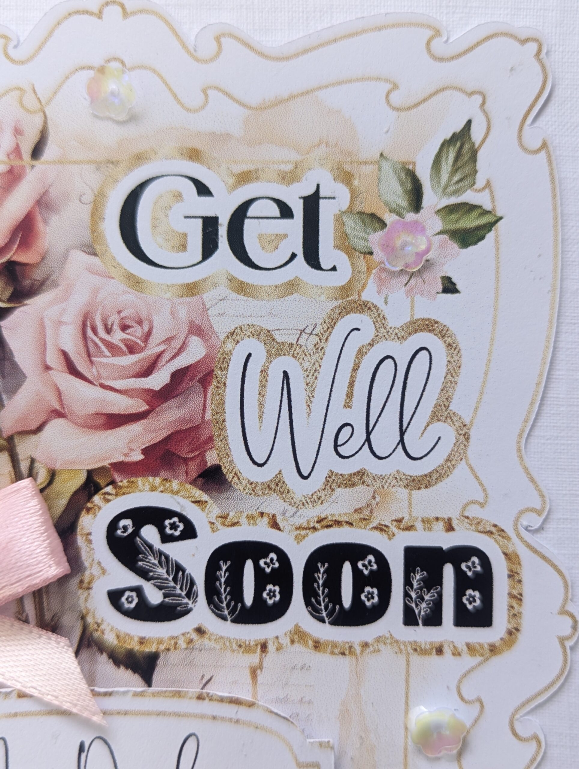 Handmade Personalised Get Well Soon Card, speedy recovery, any name, Custom Text - Image 15