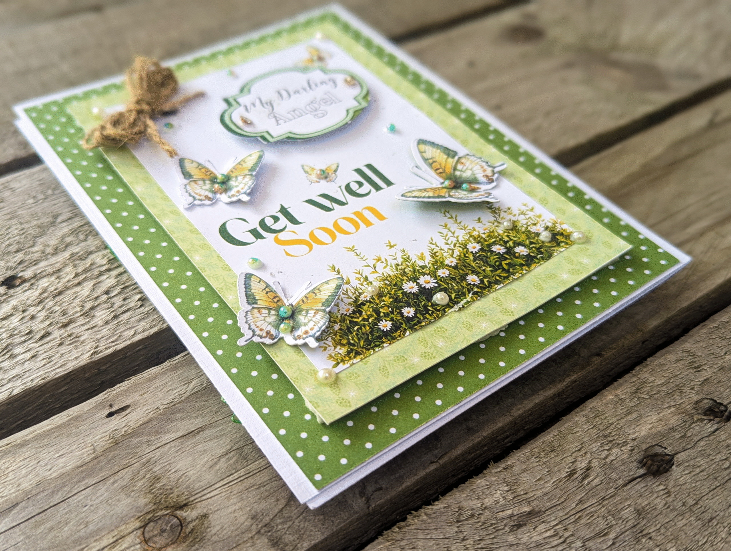 Handmade Personalised Get Well Soon Card, speedy recovery, any name, Custom Text - Image 3