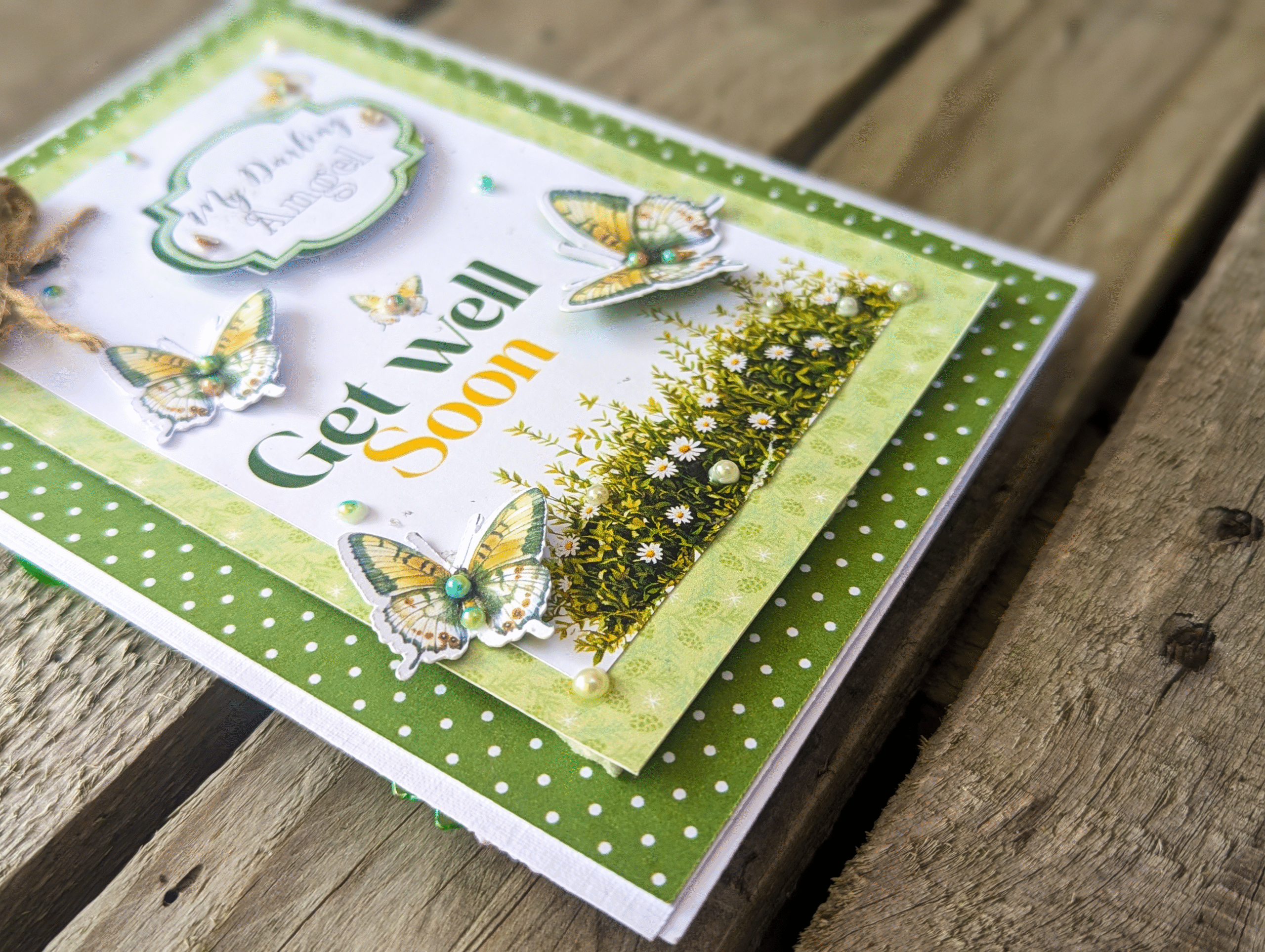 Handmade Personalised Get Well Soon Card, speedy recovery, any name, Custom Text - Image 4