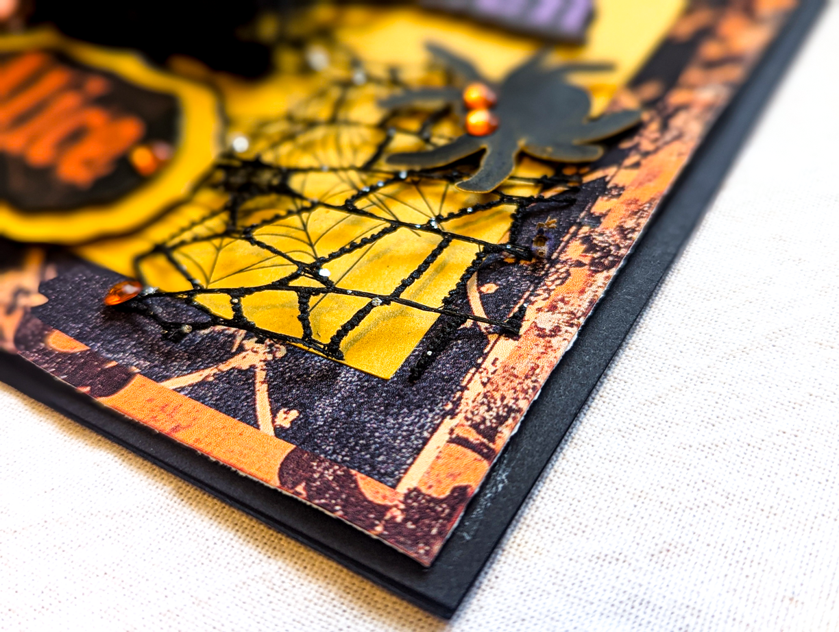 Personalized Handmade Halloween Card | Custom Name & Spooky Bat Spider Design - Image 5