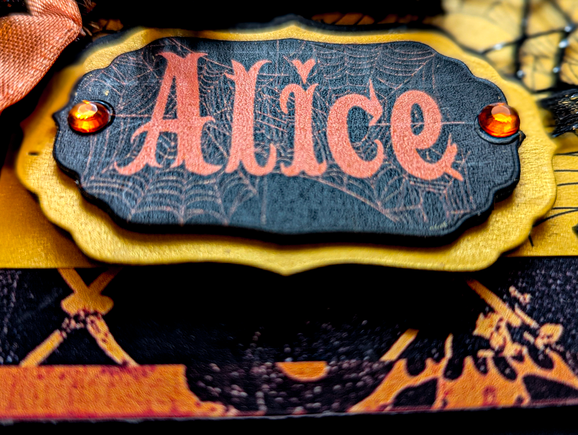 Personalized Handmade Halloween Card | Custom Name & Spooky Bat Spider Design - Image 7