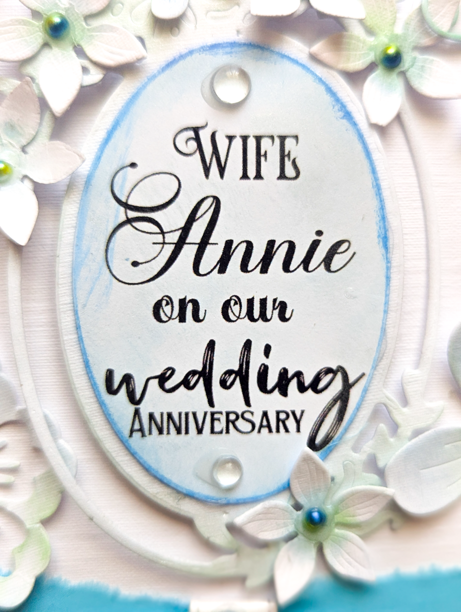 Handmade Personalised 45th Sapphire Wedding Anniversary Card, Wife ...