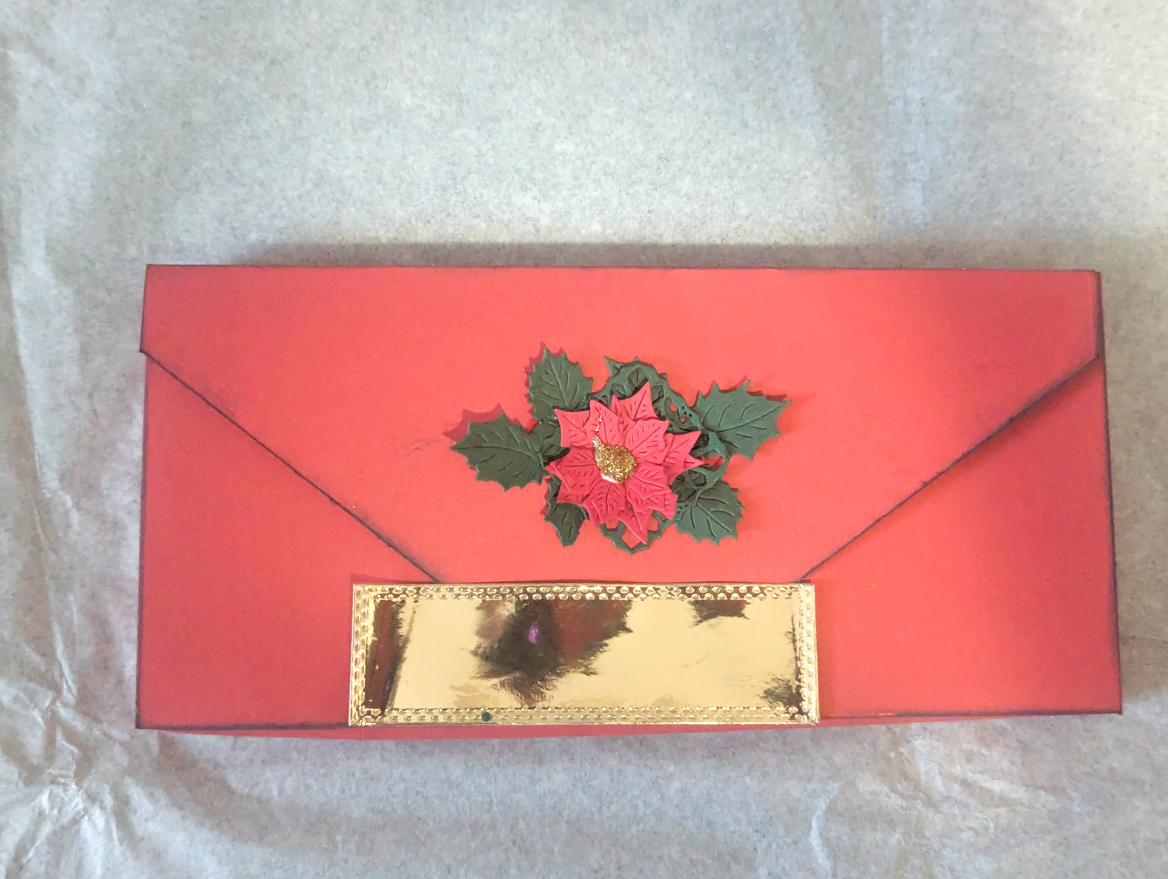 Personalised Handmade Christmas Money Wallet/Cash Envelope - Santa Belt & Bauble - Image 4
