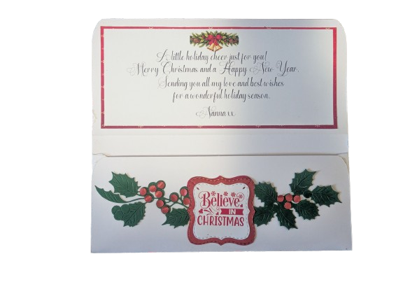 Christmas Money Wallet Granddaughter