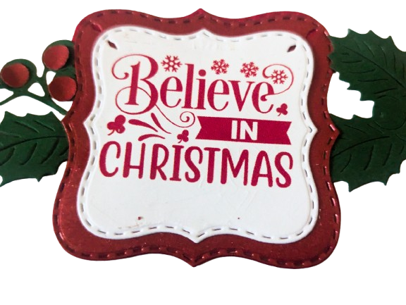 Personalised Handmade Christmas Money Wallet/Cash Envelope - Santa Belt & Bauble - Image 13