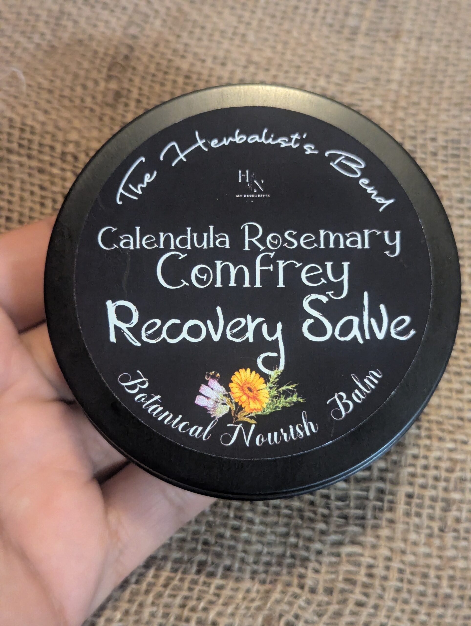 Recovery Salve Natural Healing The Herbalist's Blend Calendula Comfrey Balm - Image 4