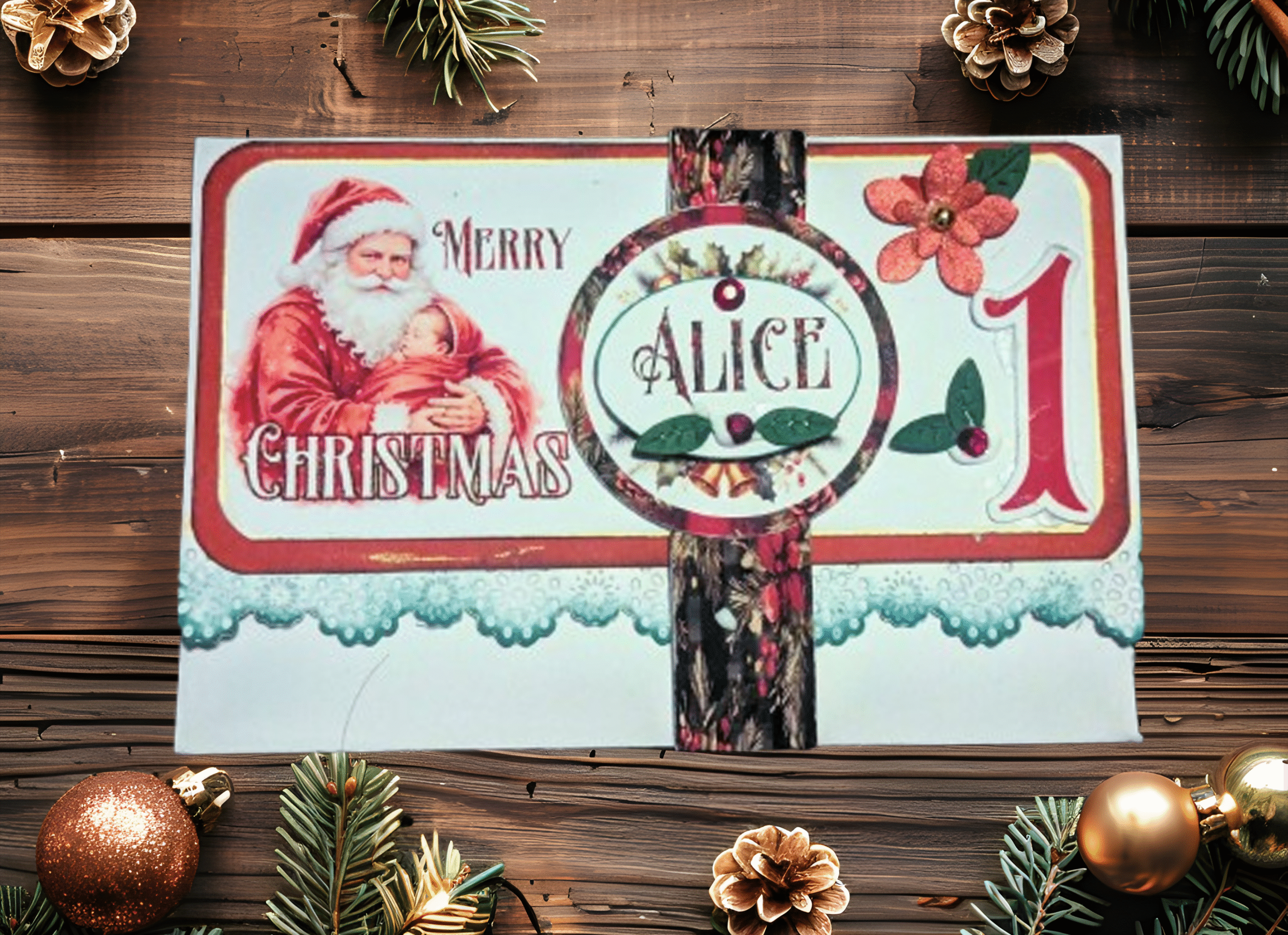 Baby's 1st Christmas Cash / Money Wallet