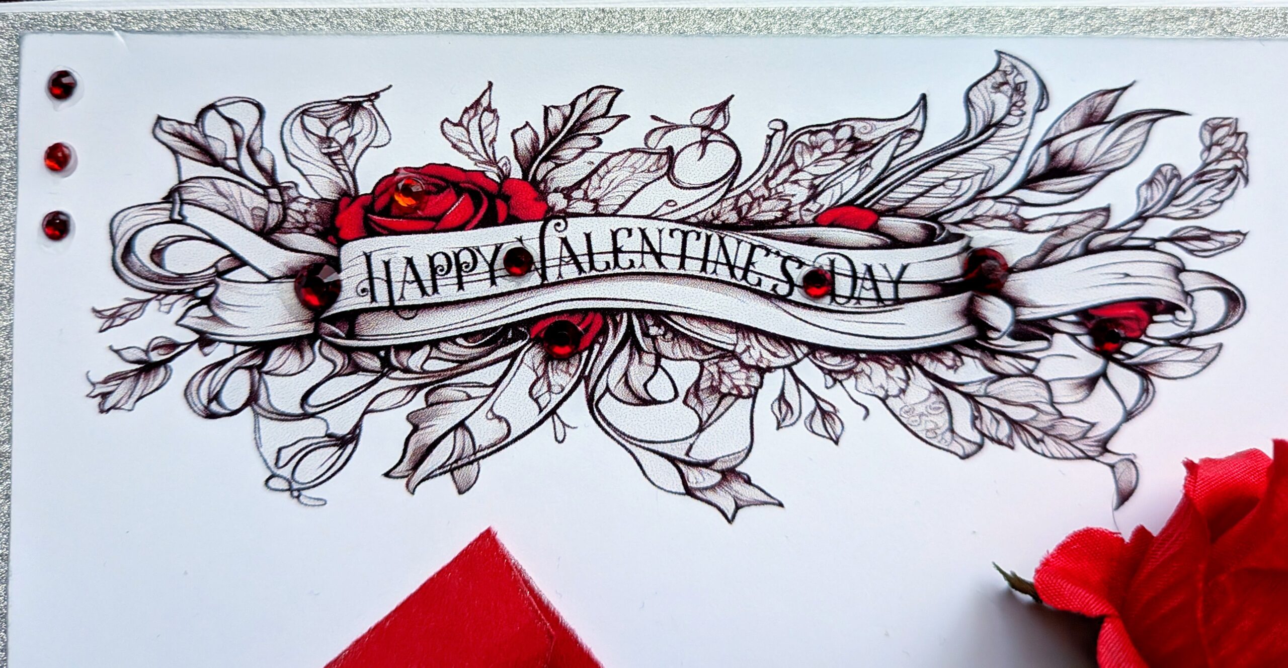 Luxury Personalised 3D Red Rose Boxed Card "The Heart's Secret" - Image 16