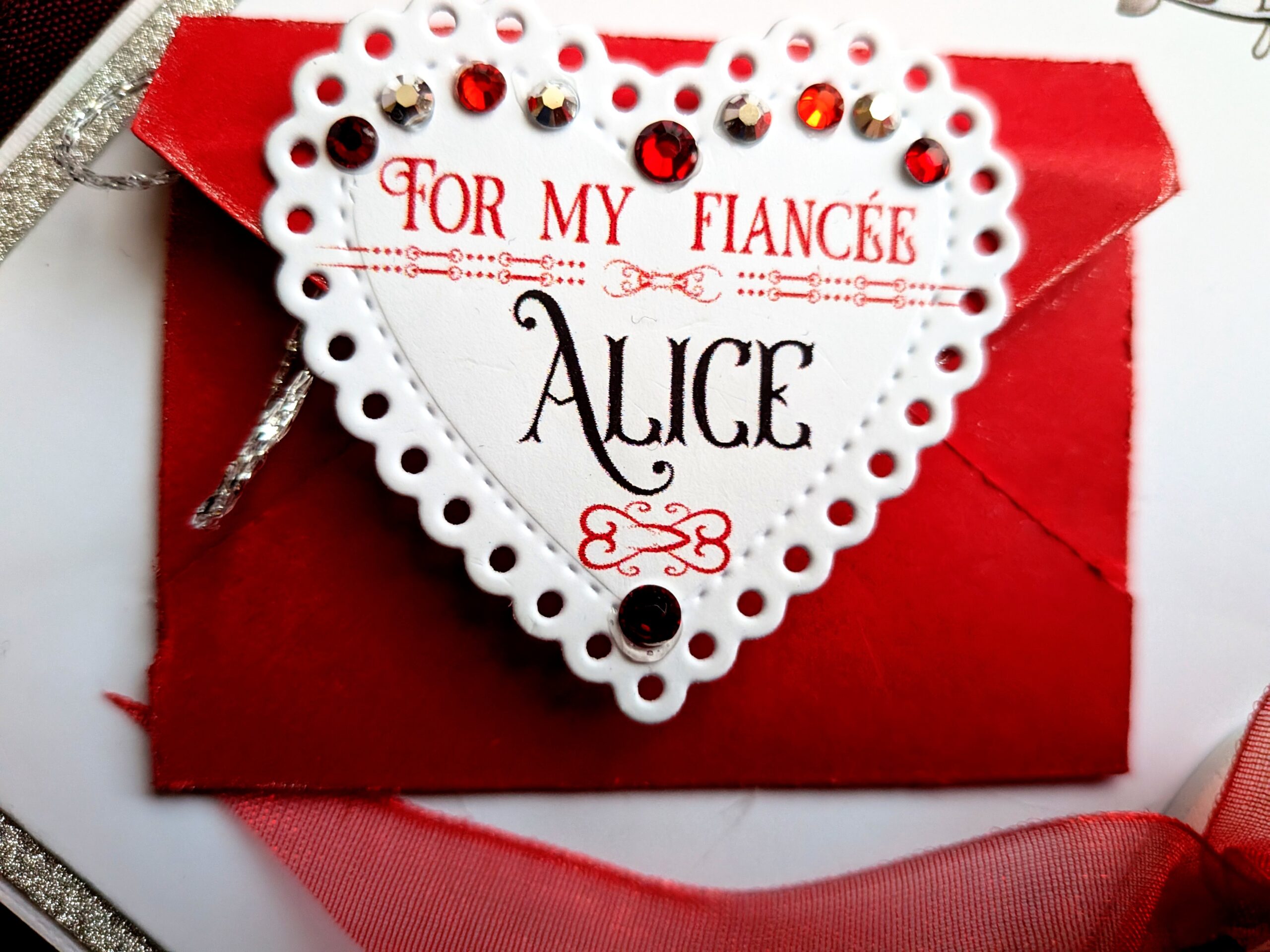 Luxury Personalised 3D Red Rose Boxed Card "The Heart's Secret" - Image 9