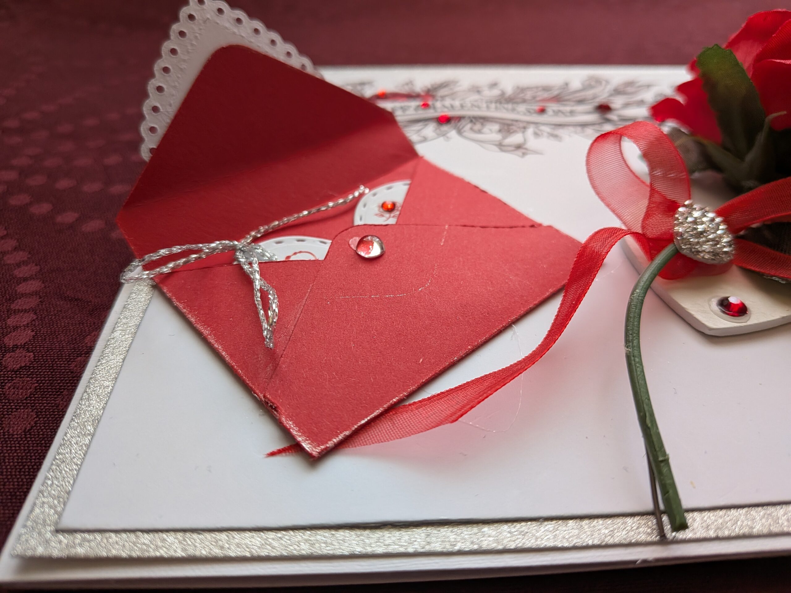 Luxury Personalised 3D Red Rose Boxed Card "The Heart's Secret" - Image 10