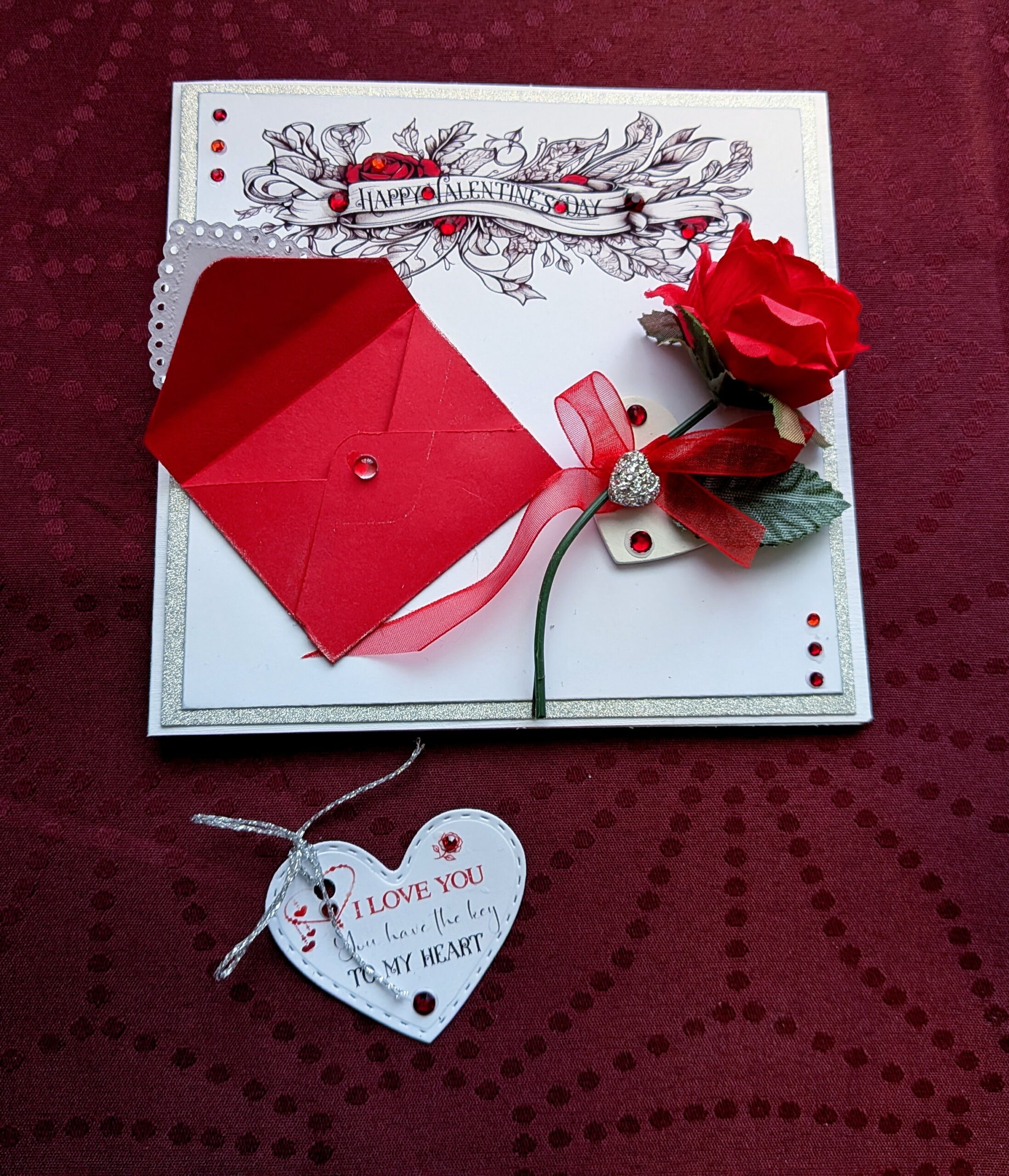Luxury Personalised 3D Red Rose Boxed Card "The Heart's Secret" - Image 14