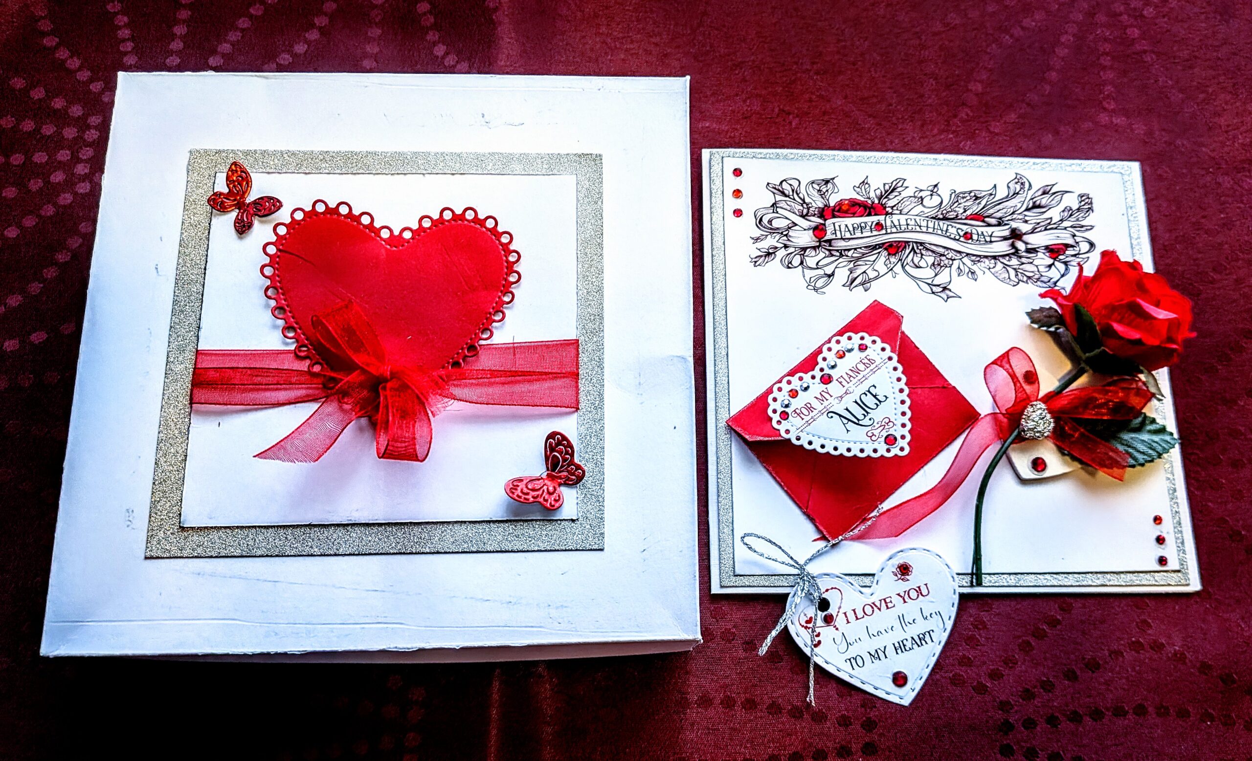 Luxury Personalised 3D Red Rose Boxed Card "The Heart's Secret" - Image 20