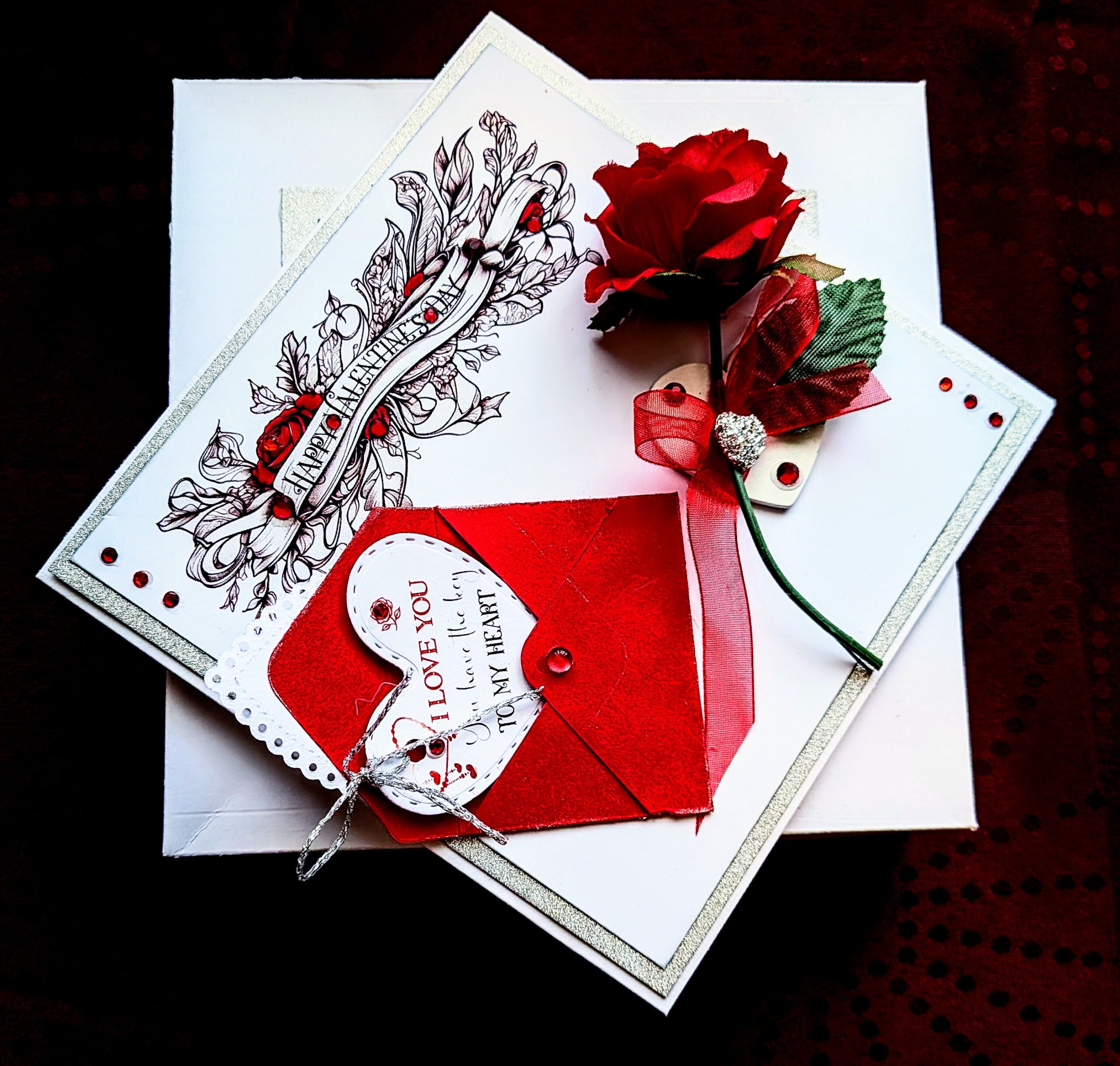 Luxury Personalised 3D Red Rose Boxed Card "The Heart's Secret" - Image 21