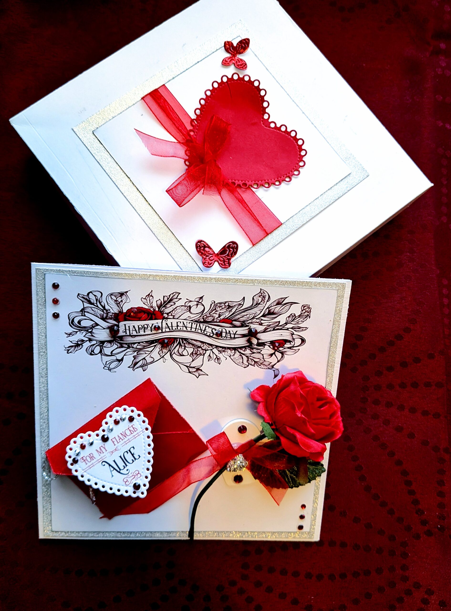 Luxury Personalised 3D Red Rose Boxed Card "The Heart's Secret" - Image 22