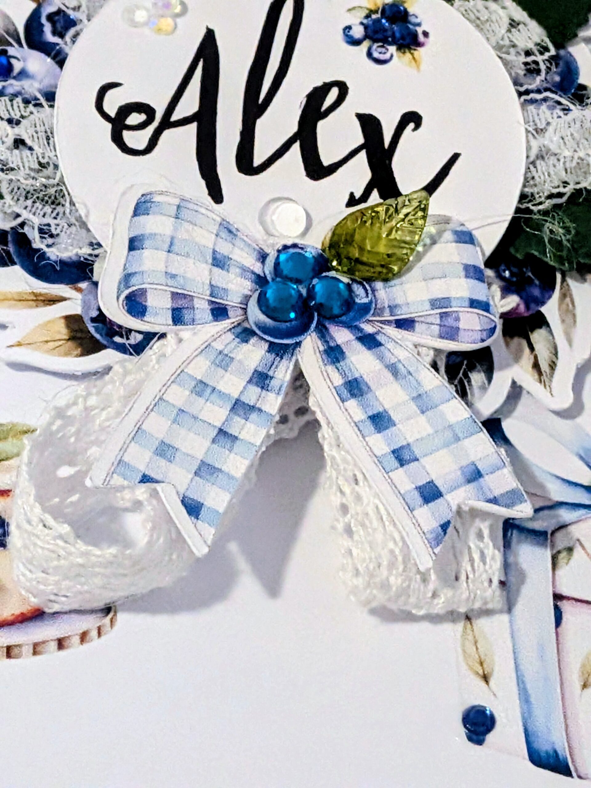 Personalised Blueberry Boys Card - Any Age, Name, Relation-Son, Grandson, Nephew - Image 9