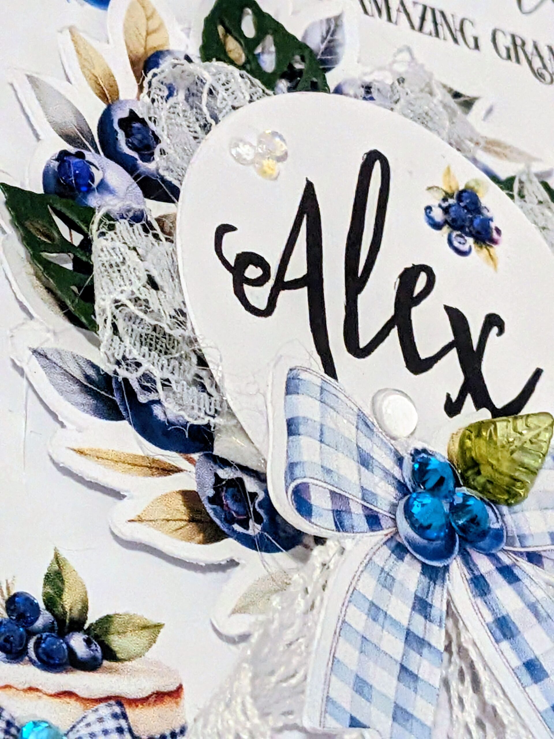 Personalised Blueberry Boys Card - Any Age, Name, Relation-Son, Grandson, Nephew - Image 13