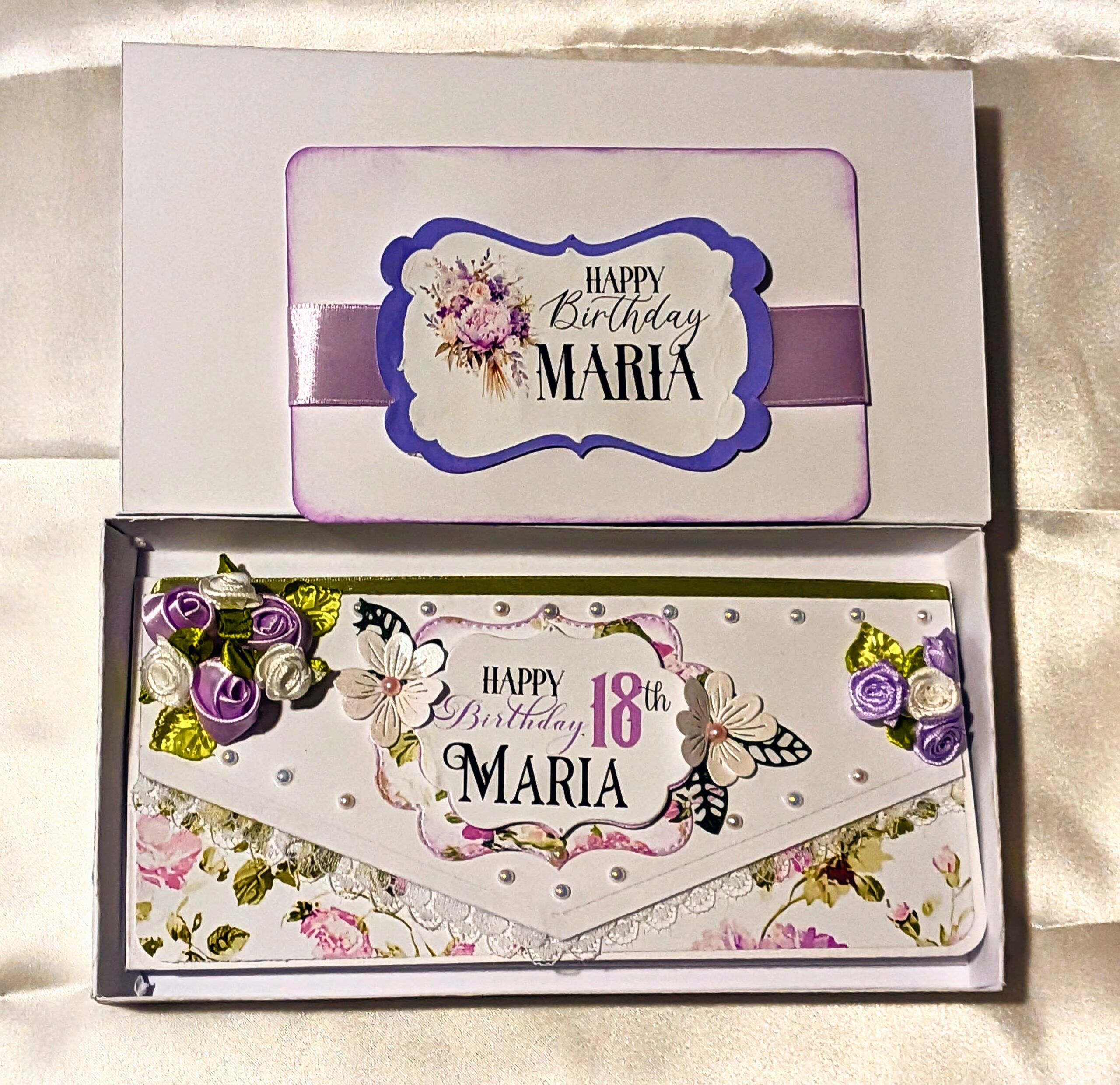 Luxury Boxed Personalised Handmade Money Wallet Envelope for Cash, Gift Card - Image 13
