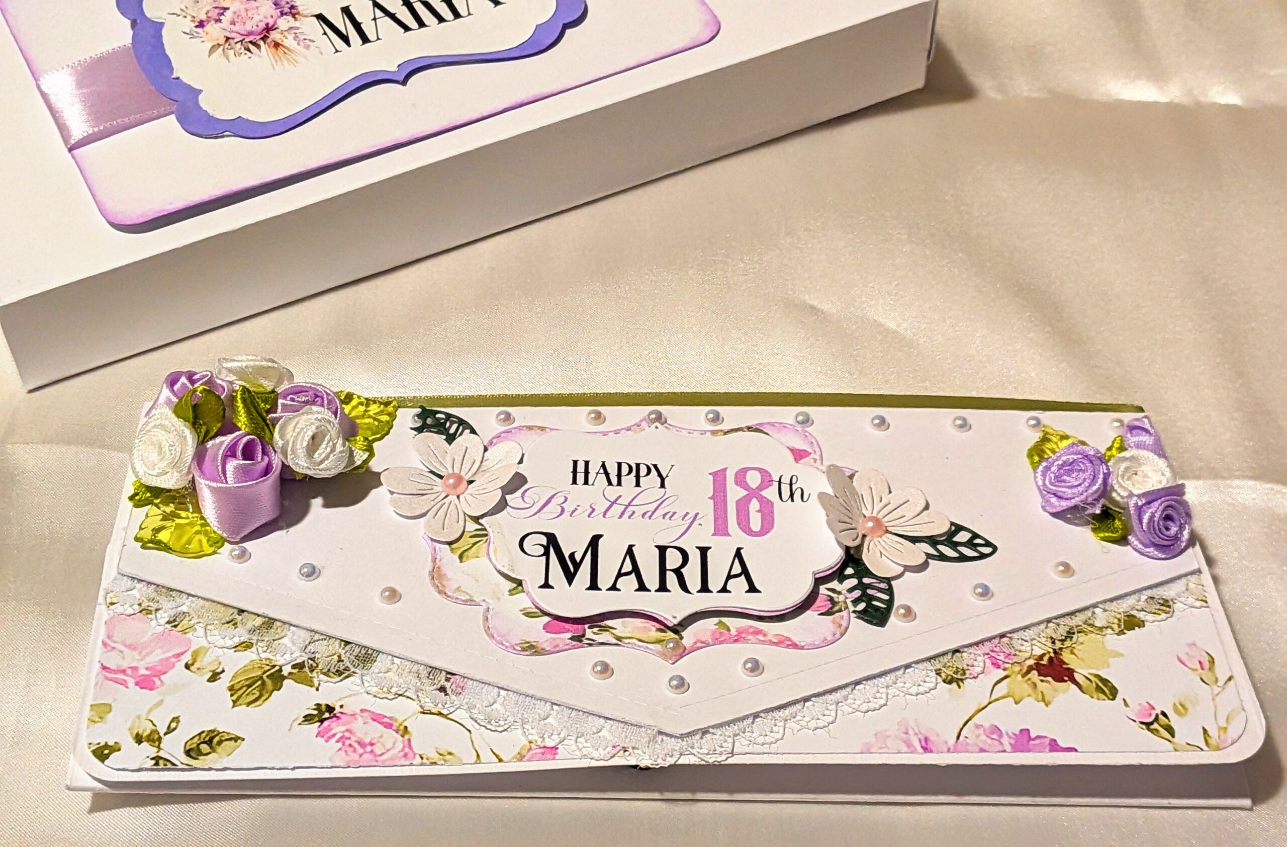 Luxury Boxed Personalised Handmade Money Wallet Envelope for Cash, Gift Card - Image 7