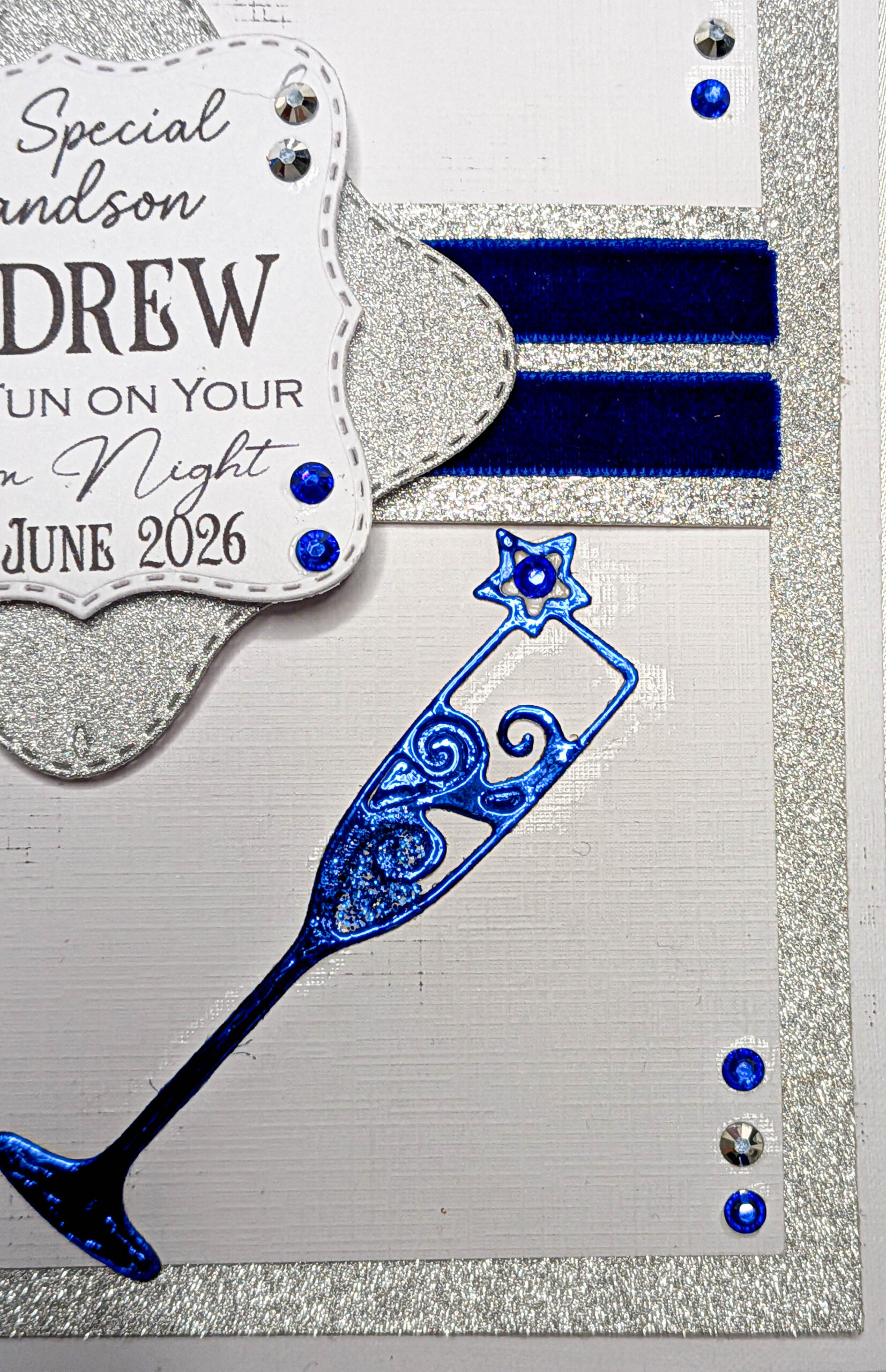 Prom Graduation Card for Him–Luxury Personalised Handmade Keepsake Son Grandson - Image 8