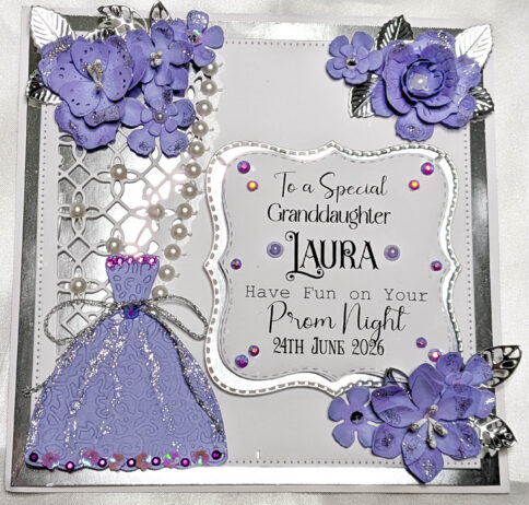 Luxury Personalised Girls Prom Card