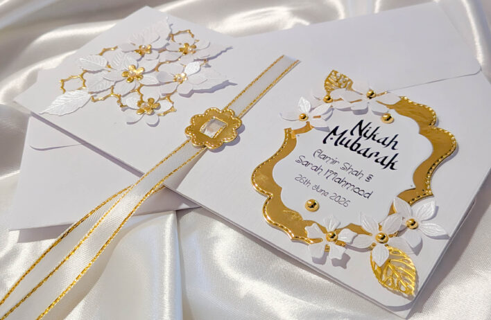 Personalised Islamic Nikkah Mubarak Wedding money wallet
