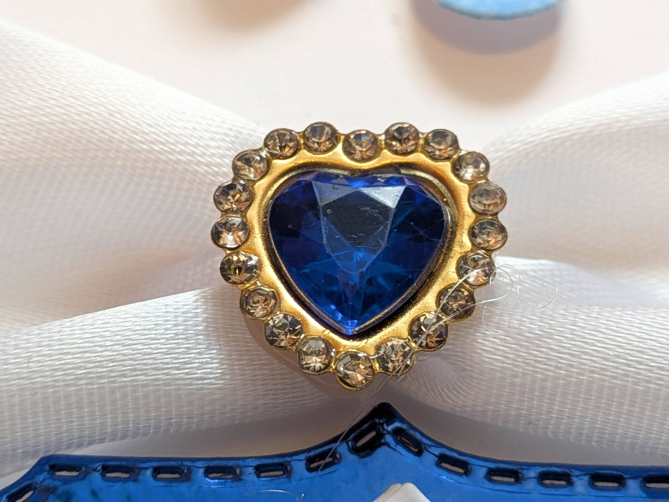 Handmade Personalised 3D Card Sapphire Blue Heart Gem for Anniversary, Birthday - Image 16