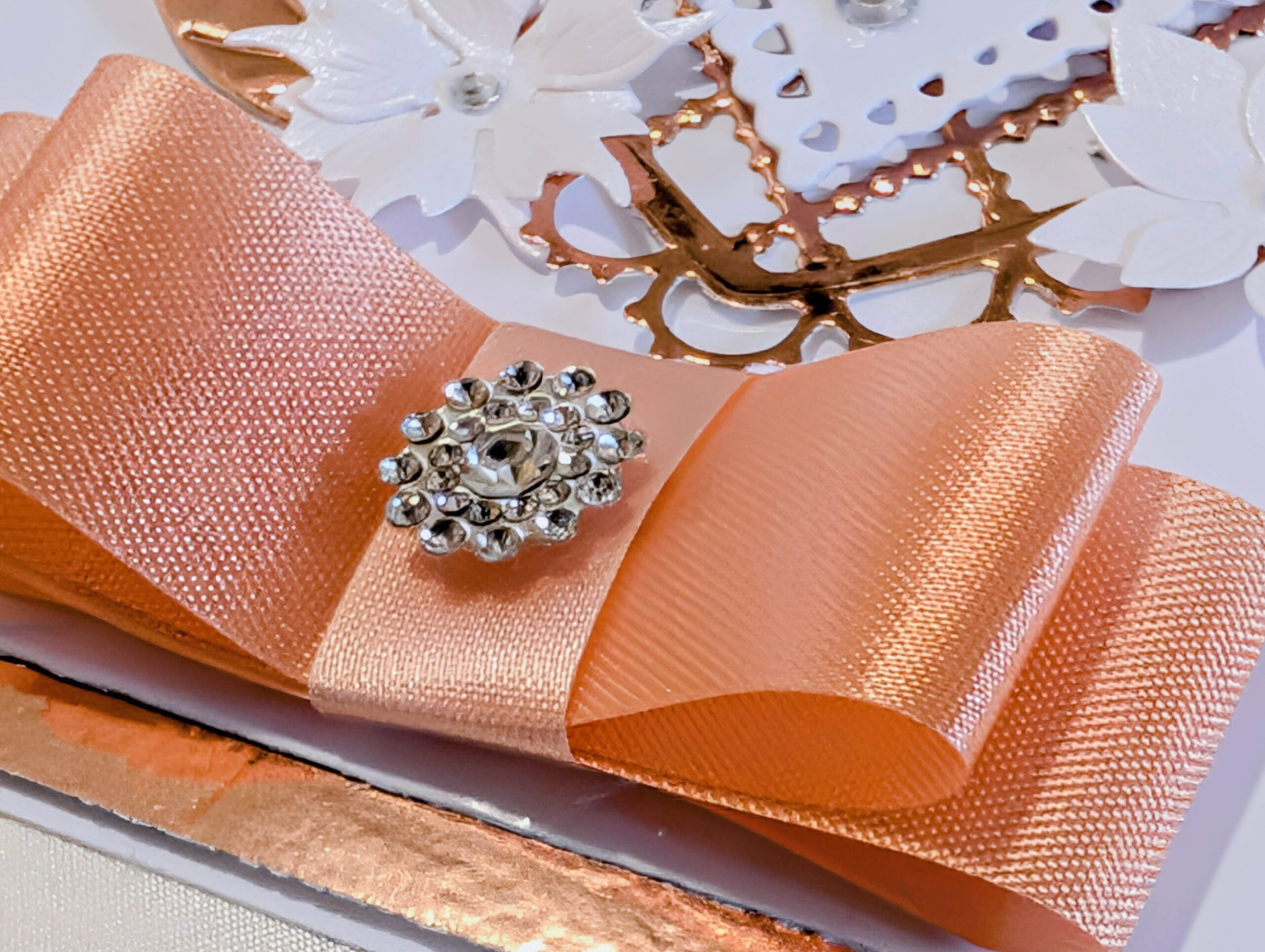 Luxury Personalized Card Rose Gold Heart Handmade Engagement Wedding Anniversary - Image 7