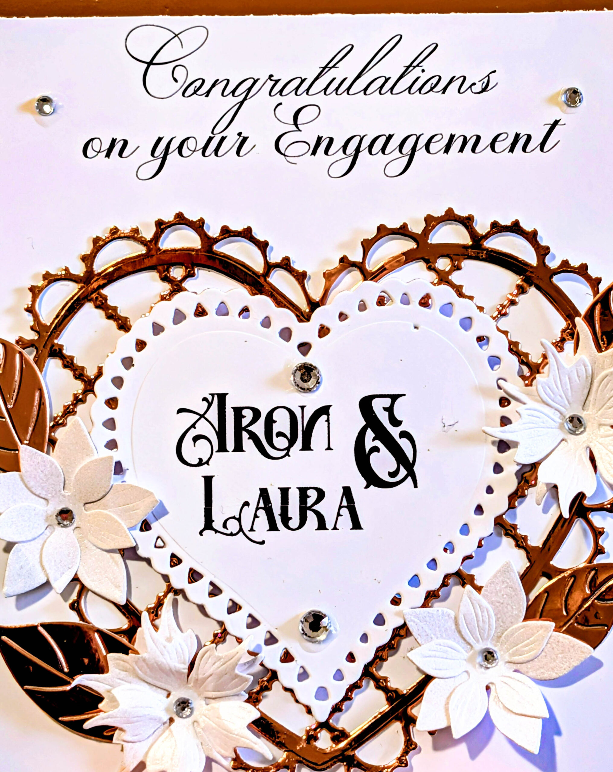 Luxury engagement card