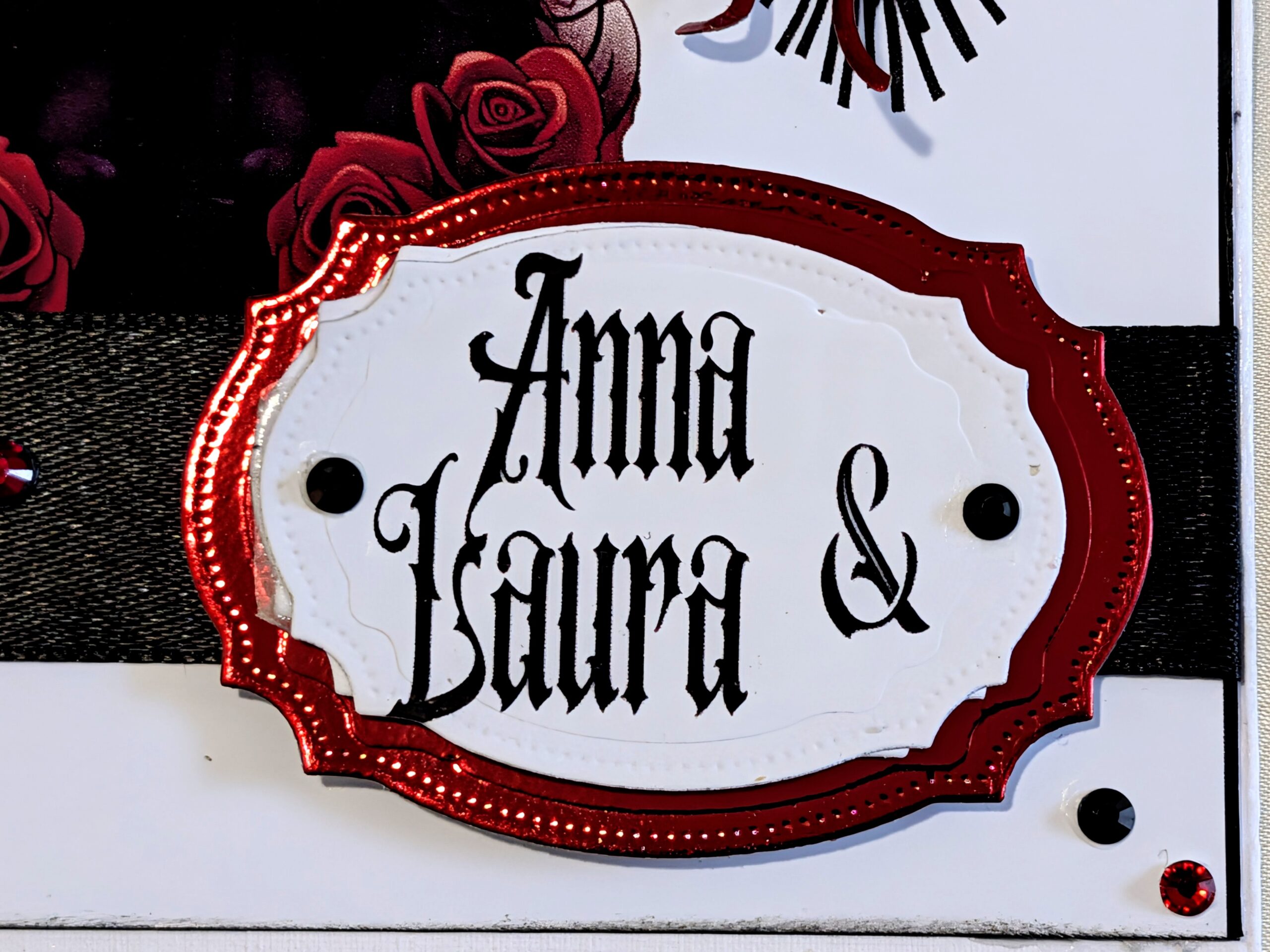 Personalised Handmade Gothic Black Cat & Raven - Anniversary, Wedding, Engagement - Image 5