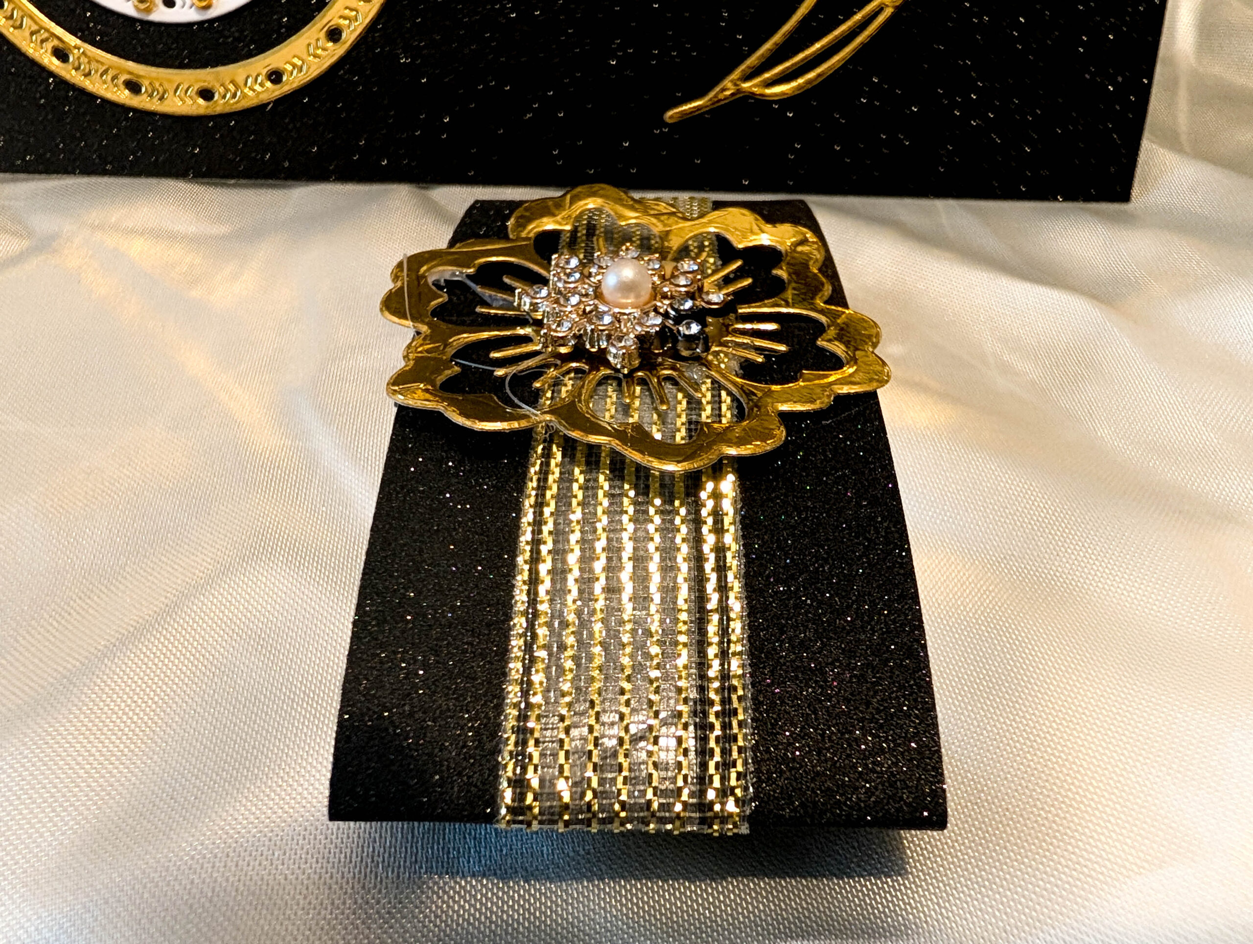 Personalised Luxury Cash Wallet with Gift Box – Handmade Black Glitter & Gold Mirror Cardstock Money Envelope Keepsake for All Occasions - Image 16