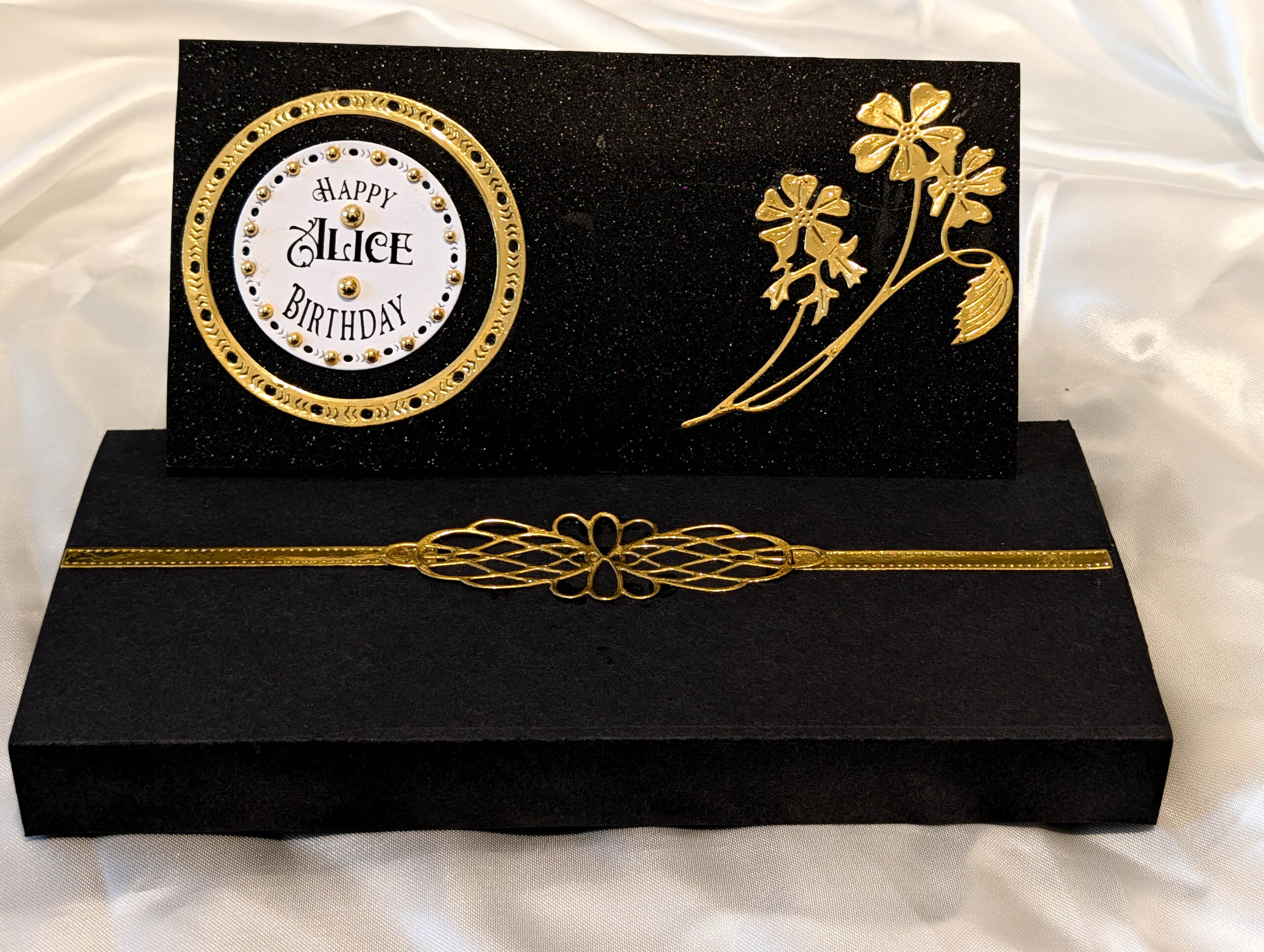 Elegant thinking of you gift card holder