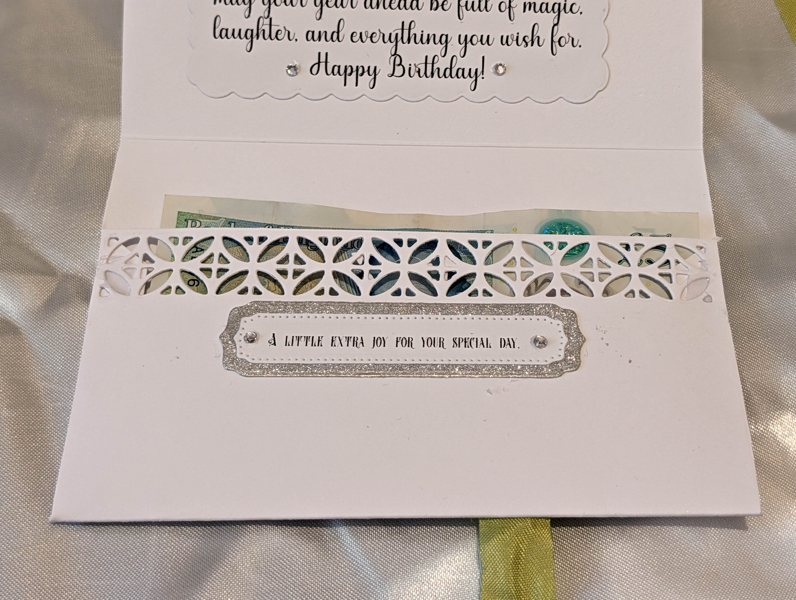 Personalised cash wallet card