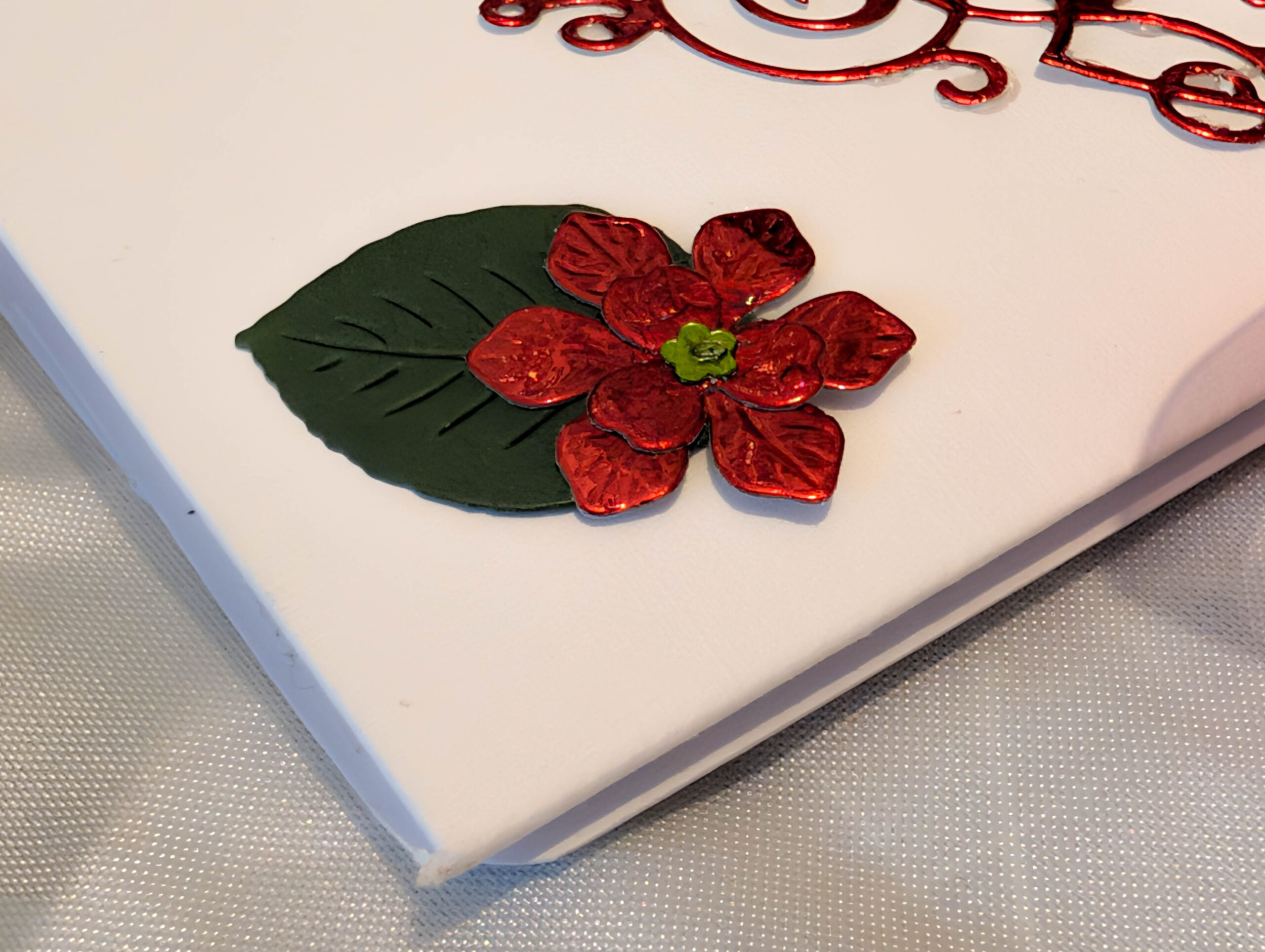 Personalised Luxury Cash Wallet with Envelope – Handmade Red Mirror & White Linen Cardstock Money Gift Card Holder for All Occasions - Image 5